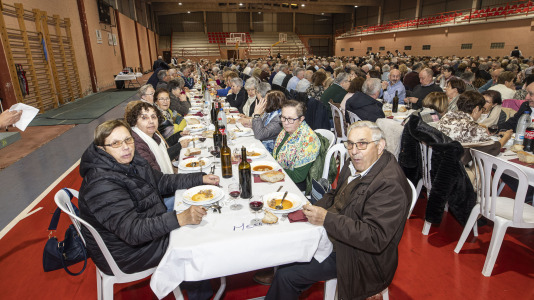 Comida de la asociación de pensionistas y jubilados de Sofán