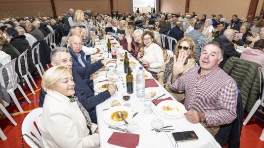 Comida de la asociación de pensionistas y jubilados de Sofán