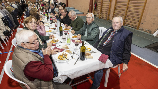 Comida de la asociación de pensionistas y jubilados de Sofán