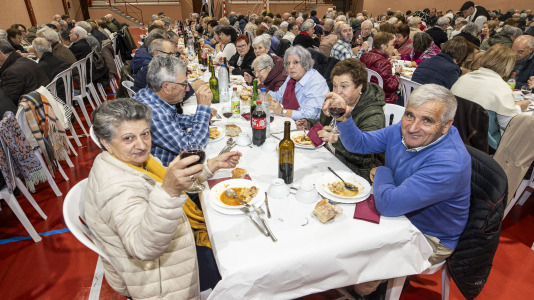 Comida de la asociación de pensionistas y jubilados de Sofán