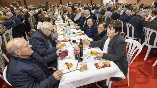 Comida de la asociación de pensionistas y jubilados de Sofán