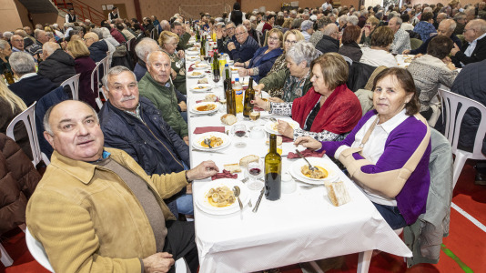 Comida de la asociación de pensionistas y jubilados de Sofán