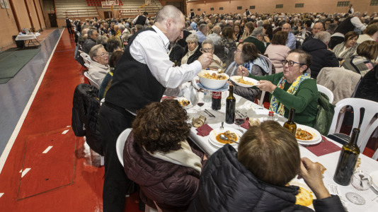 Comida de la asociación de pensionistas y jubilados de Sofán