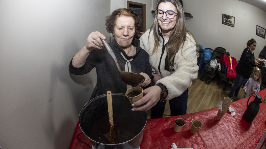 Reyes Magos en local de vecinos de Bértoa