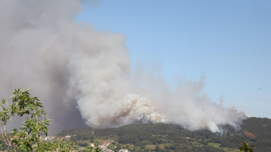 Incendio forestal en Caión (3)