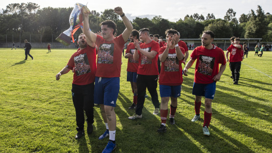 El San Lorenzo se proclamó campeón de la Liga da Costa en la última jornada, derrotar al Corcubión por 2 goles a 0