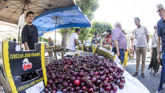 Cientos de personas se volvieron a dar cita este domingo en Paiosaco para disfrutar de la Feira das Cereixas
