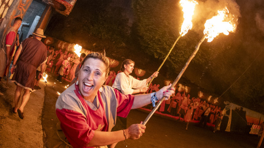 El Lume Irmandiño volvió a encender Vimianzo durante el Asalto ao Castelo